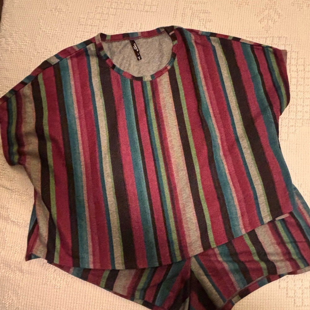 Torrid Multicolor Striped Pajama Set